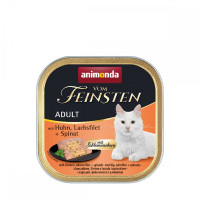 Вологий корм Animonda Vom Feinsten для котів – з куркою, лососем і шпинатом, 100 г