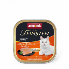 Влажный корм Animonda Vom Feinsten для кошек – с курицей, говядиной и морковью, 100 г