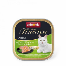 Влажный корм Animonda Vom Feinsten для кошек – с индейкой, куриной грудкой и травами, 100 г