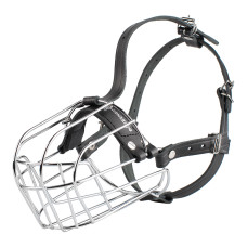Намордник металлический Bronzedog №3+ (пудель, кокер спаниель), 34х11.5 см