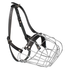 Намордник металлический Bronzedog (кавказская овчарка, алабай), 46х12.5 см