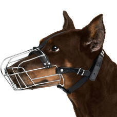 Намордник металлический Bronzedog (колли большая, доберман), 34х12.5 см