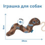 Игрушка для собак с пищалкой Barksi Змея