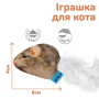 Іграшка для котів Barksi Мишка з дзвіночком і пір'ям