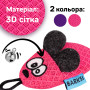 Игрушка для котов Barksi Мышка с колокольчиком и перьям, розовая