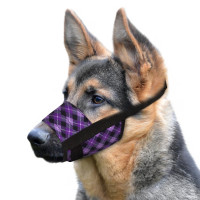 Намордник для собак Bronzedog нейлоновый регулируемый Фиолетовый