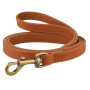 Поводок для собак кожаный BronzeDog Crazy, длина 153 см, тауни