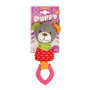 Игрушка для мелких пород собак Barksi Puppy Special Медведь с пищалкой и резиновым кольцом