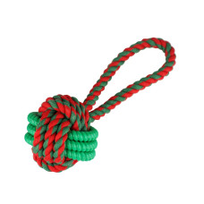 Игрушка для собак Barksi TPR Rope Ball мячик на канате с TPR вставкой