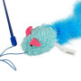 Іграшка для котів Barksi Feather Mouse Teddy Bear 30 см