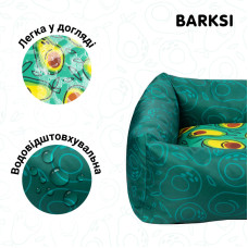 Лежак для животных Barksi Fruits, квадратный, Авокадо