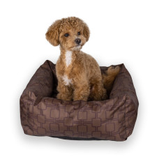 Лежак для животных Barksi Home, квадратный, коричневый