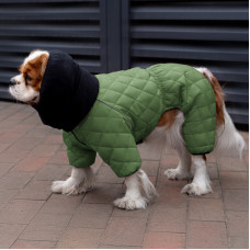 Зимний комбинезон для собак Barksi Textile, зеленый