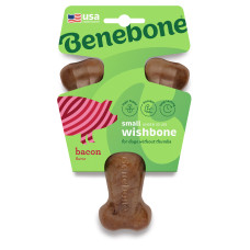 Жевательная игрушка со вкусом бекона Benebone Wishbone Bacon Small для собак весом до 13 кг