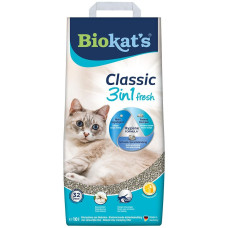 Наполнитель для кошачьего туалета Biokat's Classic Fresh 3in1 Cotton Blossom, 10л (бентонитовый)
