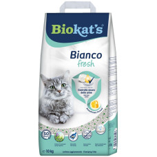 Наполнитель для кошачьего туалета Biokat's Bianco Fresh 10кг - бентонитовый