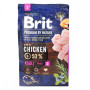 Сухой корм Brit Premium Adult S для взрослых собак малых пород, с курицей, 3 кг