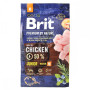 Сухой корм Brit Premium Junior M для щенков и юниоров средних пород, с курицей, 3 кг
