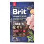 Сухой корм Brit Premium Junior L для щенков и юниоров крупных пород, с курицей, 3 кг