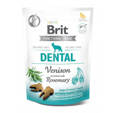 Лакомство для собак Brit Care Dog Snack Dental для защиты зубов и десен у собак – с олениной и розмарином, 150 г