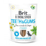 Лакомство для собак Brit Dental Stick Teeth and Gums для поддержания здоровья зубов и десен у собак – с ромашкой и шалфеем, 7 шт, 251 г