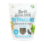 Лакомство для собак Brit Dental Stick Teeth and Gums для поддержания здоровья зубов и десен у собак – с ромашкой и шалфеем, 7 шт, 251 г