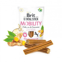 Лакомство для собак Brit Dental Stick Mobility для поддержания суставов у собак – с коллагеном и куркумой, 7 шт, 251 г