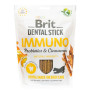 Ласощі для собак Brit Dental Stick Immuno для зміцнення імунітету у собак – з пробіотиками та корицею, 7 шт, 251 г
