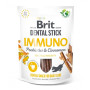 Ласощі для собак Brit Dental Stick Immuno для зміцнення імунітету у собак – з пробіотиками та корицею, 7 шт, 251 г