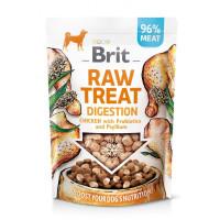 Ласощі для собак Brit Dog Raw Treat Freeze-dried Digestion для підтримання травлення у собак – з куркою, пробіотиками та псиліумом, 40 г