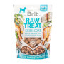 Ласощі для собак Brit Dog Raw Treat Freeze-dried Skin and Coat для здоров’я шкіри та шерсті у собак – з рибою та куркою, 40 г