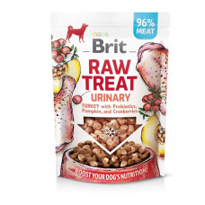 Лакомство для собак Brit Dog Raw Treat Freeze-dried Urinary для поддержания здоровья мочевой системы у собак – с индейкой, 40 г