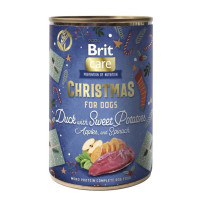 Влажный корм Brit Mono Protein Christmas Duck для собак "Рождественский ужин" (утка, батат, яблоки и шпинат), 400 г