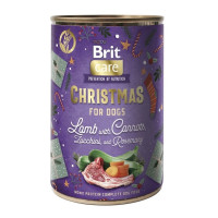 Влажный корм Brit Mono Protein Christmas Lamb для собак "Рождественский ужин" (ягненок, морковь, цуккини и розмарин), 400 г
