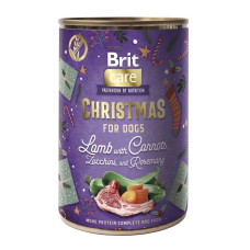 Влажный корм Brit Mono Protein Christmas Lamb для собак "Рождественский ужин" (ягненок, морковь, цуккини и розмарин), 400 г