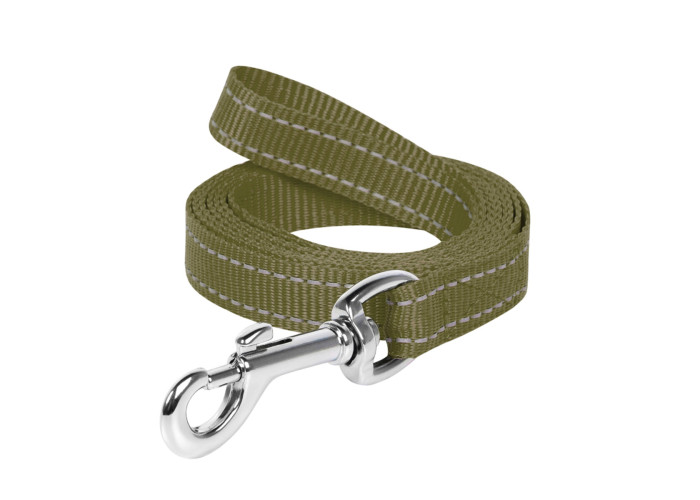 Поводок "Dog Extreme" нейлоновый, длина 150 см, хаки