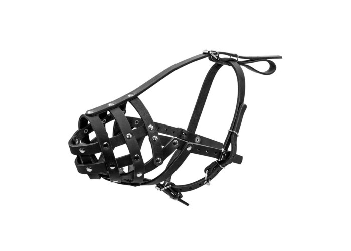 Намордник твердый "CoLLaR" №1 (боксер малый), черный, 33х5 см