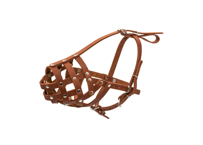 Намордник твердый "CoLLaR" №1 (боксер малый), коричневый, 33х5 см