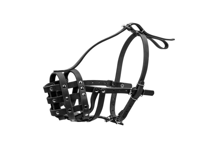 Намордник твердый "CoLLaR" №6 (ротвейлер большой), черный, 38х8 см