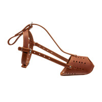 Намордник для собак шкіряний COLLAR №1 (доберман), коричневий, 23х9 см