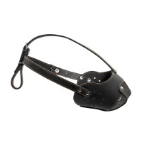 Намордник для собак шкіряний COLLAR №3 (бультер'єр), чорний, 33х8 см