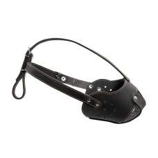 Намордник для собак кожаный COLLAR №3 (бультерьер), черный, 33х8 см