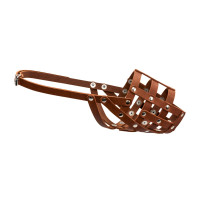 Намордник мягкий "CoLLaR" №3 (ротвейлер сука, лабрадор), коричневый, 34х11 см