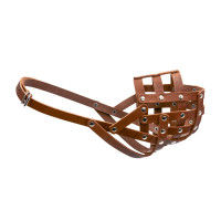 Намордник мягкий "CoLLaR" №4 (ротвейлер кобель), коричневый, 36х10 см
