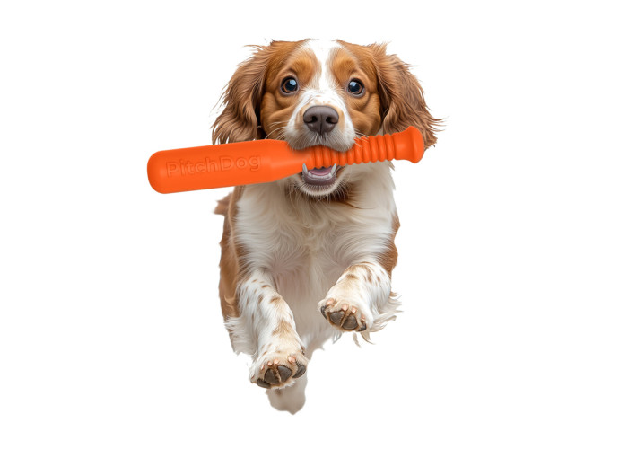 Игровая бита для апортировки PitchDog, оранжевая