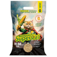 Кукурудзяний наповнювач SUPERCAT, що комкується для котячих туалетів, 5 кг