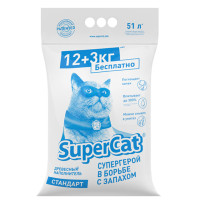 Наполнитель SuperCat в экономичной упаковке, 15 кг (синий)