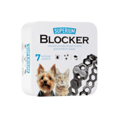 SUPERIUM Блокер противопаразитарный ошейник для котов и собак, 35 см