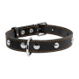 Ошейник "CoLLaR" одинарный с украшениями, черный
