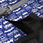 Шлея для собак мягкая WAUDOG Clothes c QR паспортом "Бэтмен бело-голубой"